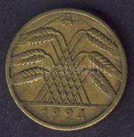 Német Birodalom/Weimari Köztársaság 1924A 10RentenPf érdekes tévveret a kalászokat az "A" ...