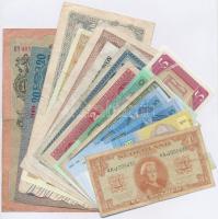 Vegyes 16db-os bankjegy tétel, közte libériai, orosz, német, holland és magyar korona bankjegy T:I-III Mixed lot of 16pcs of paper money, including Liberian, Russian, German, Dutch and Hungarian Corona banknotes C:UNC-F