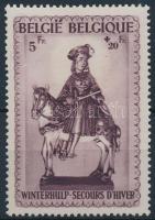 Winter aid stamp from block, Téli segély blokkból kitépett bélyeg