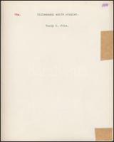 cca 1925 Kerny István (1879-1963): Budapest, Hősök tere még a betonozás előtt, feliratozott vintage ...