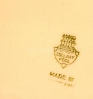 cca 1940 Zsolnay anya gyermekével, kézzel festett, jelzett (tervező: Sinkó András), hibátlan, m:16 c...