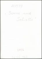 cca 1963 Dezső Pál: Fény és árnyék, feliratozott vintage fotóművészeti alkotás, 23x17 cm