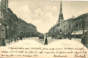 1899 Újvidék, Novi Sad; Fő utca / main street (Rb)