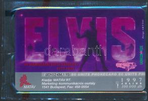 1997 Elvis motívumos telefonkártya, bontatlan csomagolásban