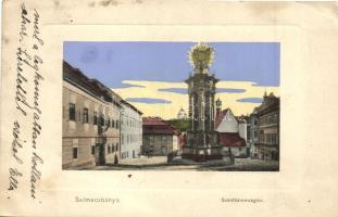 Selmecbánya, Banska Stiavnica; Szentháromság tér, Joerges kiadása / square (EB)