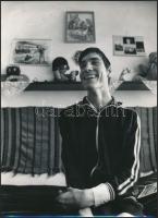 cca 1985 Autisták, Varga Zsolt képriportja, 8 db pecséttel jelzett vintage fotó, 16x23 cm