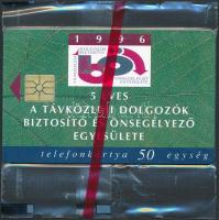 1996 TDBÖE-motívumos telefonkártya, bontatlan csomagolásban