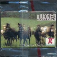 1994 Budapest-Berlin motívumos telefonkártya, bontatlan csomagolásban