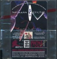 1994 Hermann Crystal motívumos telefonkártya, bontatlan csomagolásban