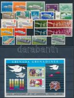 UPU 22 stamps + 1 block + 1 FDC, UPU motívum 22 db bélyeg, 1 blokk és 1 FDC