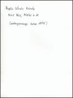 1975 Regős István Károly: Olajfúró torony, feliratozott vintage fotóművészeti alkotás, 24x18 cm