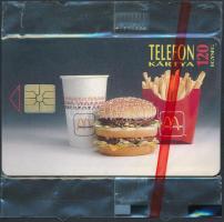 1994 BigMac motívumos telefonkártya, bontatlan csomagolásban