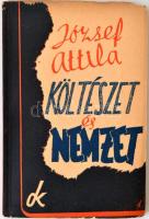 József Attila: Költészet és nemzet. Dokumentum Könyvek. (József Attila hátrahagyott írásai közül Sándor Pál válogatta),   Illusztrált kiadó papír kötéseben