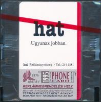 1995 Hat Reklámügynökség motívumos telefonkártya, bontatlan csomagolásban