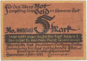 Németország / Weimari Köztársaság / Hannover 1922. 2M + 3M + 5M + 10M + 20M T:II,II-,III
Germany / ...