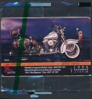 1996 Harley Davidson motívumos telefonkártya, bontatlan csomagolásban