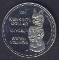 Brit Kolumbia/fantázia kiadás 1977. "Kwakiutl dollar-Mungo Martin" T:exPP