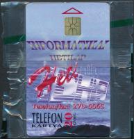 1996 Heti Chip motívumos telefonkártya, bontatlan csomagolásban