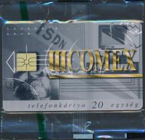 1996 COMEX-motívumos telefonkártya, bontatlan csomagolásban