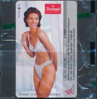 1998 Triumph-motívumos telefonkártya, bontatlan csomagolásban