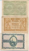 Németország / Weimari Köztársaság 1923. 6db klf szükségpénz, közte Düsseldorf, Hamborn, Mülheim an d...
