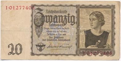 Németország / Weimari Köztársaság 1929. 20M (3x) + Német 3. Birodalom 1939. 20M (4x) T:III,III-
Ger...