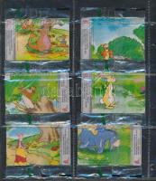 1999 6 db Micimackó-motívumos telefonkártya, bontatlan csomagolásban