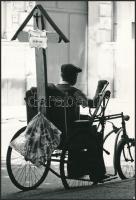 cca 1980 Lakatos István: Holtomiglan, feliratozott vintage fotóművészeti alkotás, 18x12,5 cm