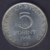 1948. 5Ft Ag "Petőfi" T:1/2+