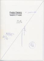 cca 1975 Fodor Ferenc: A papírember, pecséttel jelzett vintage fotóművészeti alkotás, 18x13 cm