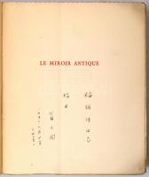 Lo Ta-Kang: Le miroir antique. Neuchatel, é.n., A La Baconniére. Kiadói karton kötésben