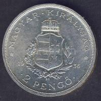 1935-36. 2P Ag 3klf db "Pázmány-Rákóczi-Liszt" sor T:1/2,2