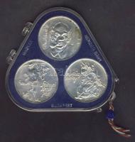 1976. 200Ft Ag 3klf db "Festők I-Derkovics,Színyei,Munkácsy" sor T:BU Eredeti MNB csomagolásban, plombált!