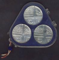 1976. 200Ft Ag 3klf db "Festők I-Derkovics,Színyei,Munkácsy" sor T:BU Eredeti MNB csomagol...