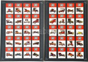 Belga gyufacímke gyűjtemény az Mascotte, ABG autók, címerek, épületek, malmok, stb. témában, 11db ka...