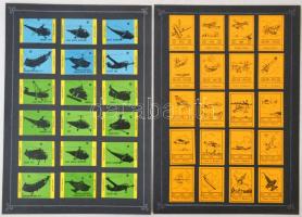 Belga gyufacímke gyűjtemény a  kártya, repülő, épületek, reklám, stb. témában, 10db kartonon, 188db,...