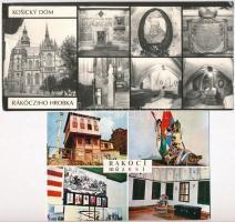 1976. 7db-os II. Rákóczi Ferenc tétel, benne fém emlékérem, zománcozott jelvény "Füzér - Sárosp...