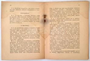 1939 Magyar Turista Egyesület Alapszabályai. Budapest, 1939, Magyar Turista Egyesület, 24 p. Kiadói ...