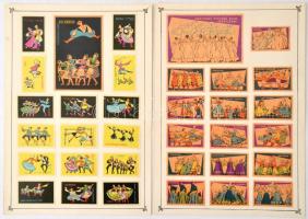 Szovjet gyufacímke gyűjtemény: népművészet, légitársaságok, néptánc, tánc, zene, színház, stb. témáb...