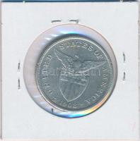 Fülöp-szigetek 1908S 1P Ag T:2-,3 ph.
Philippines 1908S 1 Peso Ag C:VF,F edge error
Krause KM#172