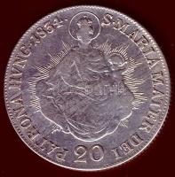 1834B 20kr Ag T:3 j.