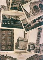 86 db vegyes régi és modern városképes lap