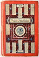 1918 Kincses Kalendárium. A gyakorlati élet általános mutatója. Háborús kiadás. Huszonkettedik évfolyam. Budapest, 1918, Rákosi Jenő Budapesti Hirlap Ujságvállalata Rt., 480 p. Kiadói papírkötés. Korabeli fekete-fehér fotókkal, reklámokkal. A borítója kopottas. A gerince sérült.