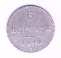 Ausztria 1849A 6Kr Ag T:3