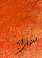 Biai jelzéssel: Bohóc. Kréta, papír, 43×31 cm