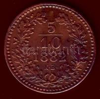 1882. 5/10kr T:2-/3+