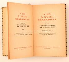 Edmund és Jules de Goncourt: A nő a XVIII. században I-II. Budapest, 1921, Rózsavölgyi és társa, 292...