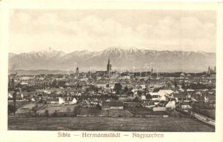 Nagyszeben, Hermannstadt, Sibiu; Látkép, kiadja Krafft & Drotleff / general view