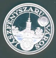 Modern Ff emlékérem "Jászfényszaru-Sanctissimus Rex" T:PP Eredeti díszdobozban!" T:PP Eredeti dísztokban!