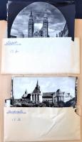 Kb. 430 db modern képeslap magyar városképes lap albumban, városonként rendezve / Cca. 430 modern Hu...